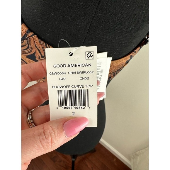 NWT Good American showoff curve top -chai swirl size 2 (M) - Picture 6 of 6